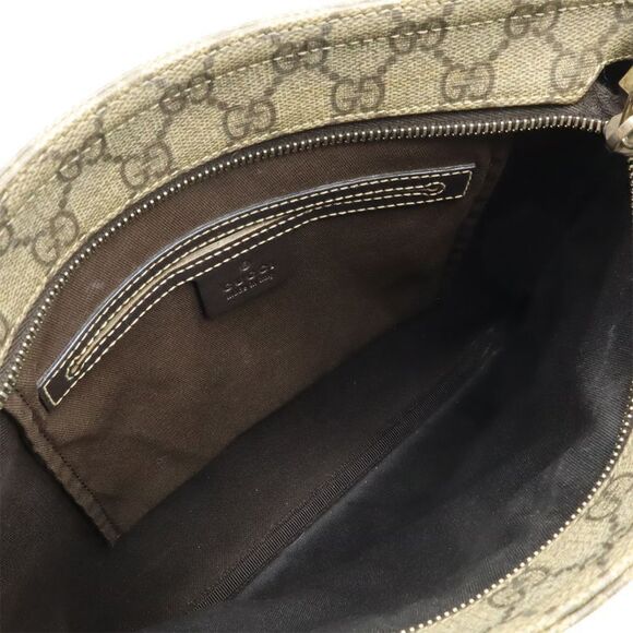 Gucci GG Supreme GG Plus Shoulder Bag Crossbody Depth None Khaki Beige Dark - Picture 7 of 9